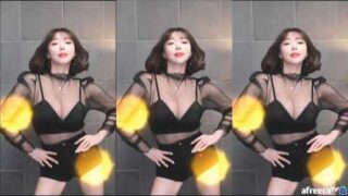 BJ [G] 지삐 Korean BJ Sexy Dance，Black sling Big Boobs special temptation