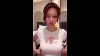 TikTok Live Nipple Slip! Cutie in a White Tee Accidentally Flashes Her Cherries—Wanna Take a Bite?